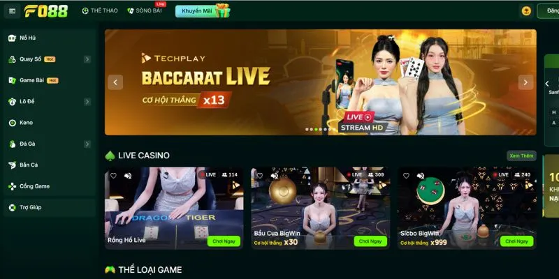 FO88 - Nhà Cái Giải Trí Cá Cược Đáng Tin Cậy Nhất Hiện Nay 3 FO88 – Điểm đến của hàng triệu game thủ