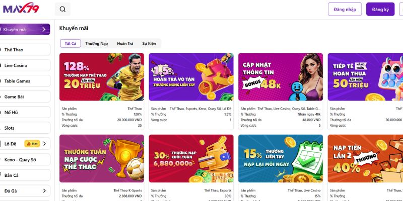 Code MAX79 siêu ưu đãi nạp nhận quà x3