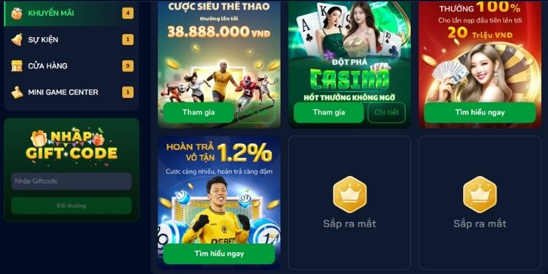 Lưu ý khi nhập mã giftcode nhà cái 2025